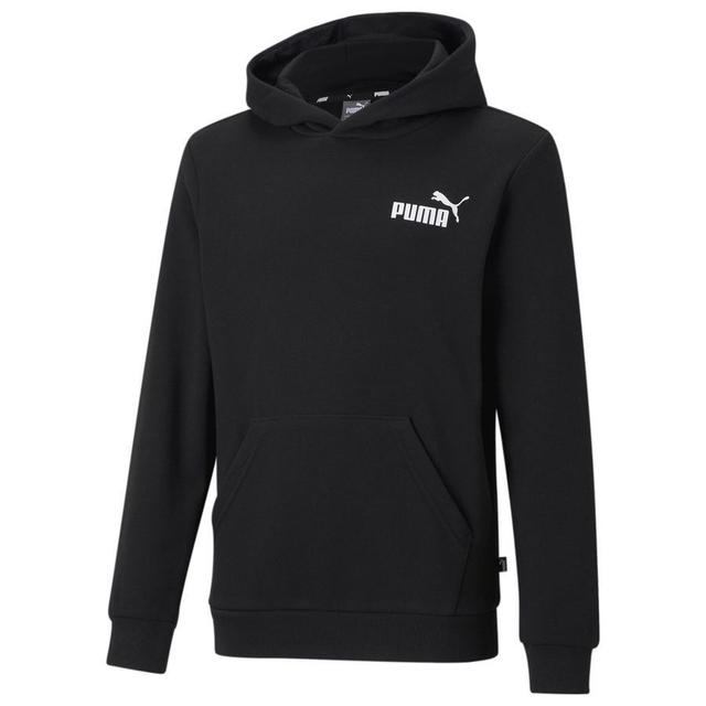 Ess Small Logo Hoodie Tr B PUMA Black, størrelse S/140 cm on Productcaster.