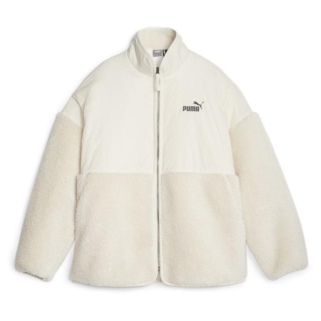 PUMA Jacket Sherpa Hybrid - White Woman, size Small on Productcaster.