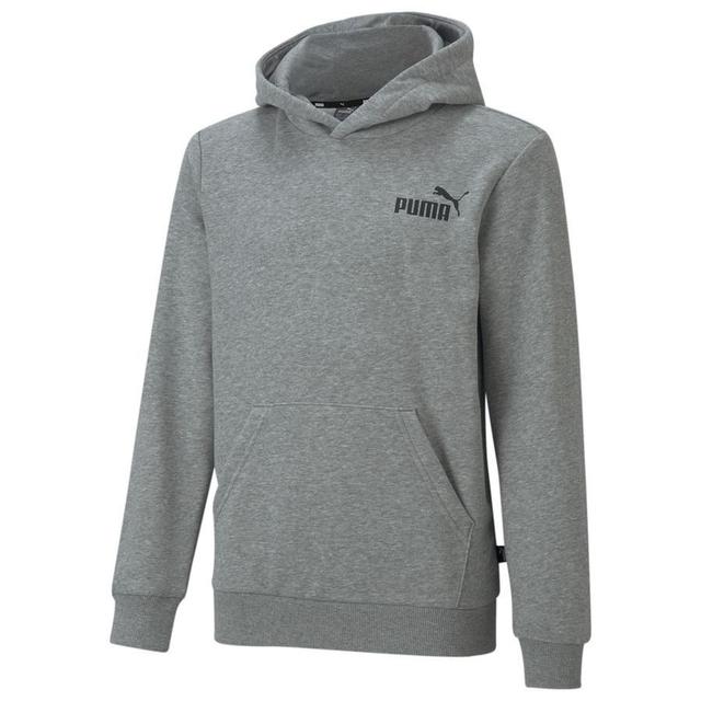 Ess Small Logo Hoodie Tr B Medium Gray Heather - , size S/140 cm on Productcaster.