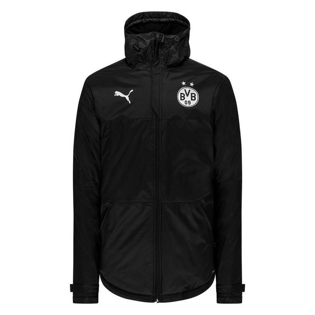 Dortmund Winter Jacket - Black/PUMA Silver, size Small on Productcaster.