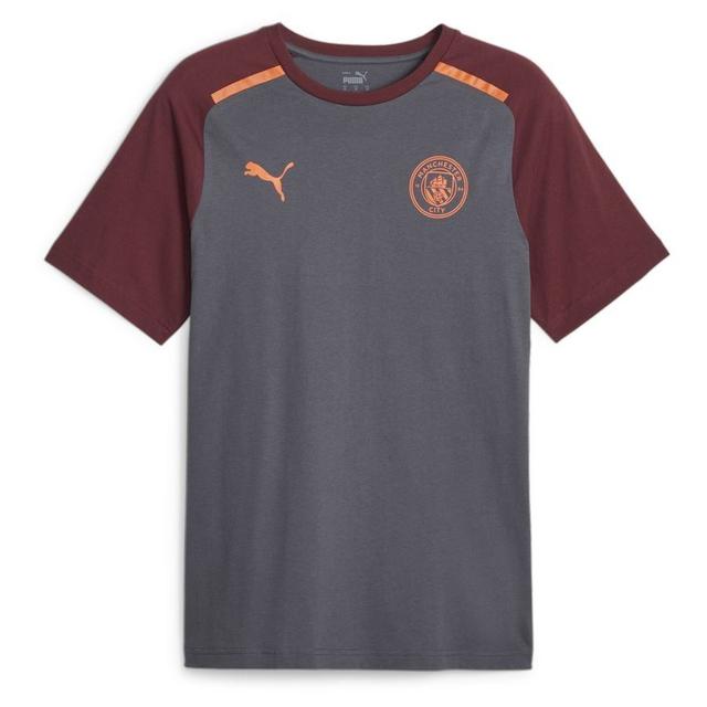 Manchester City T-shirt Casuals - Grey/orange - , size Medium on Productcaster.