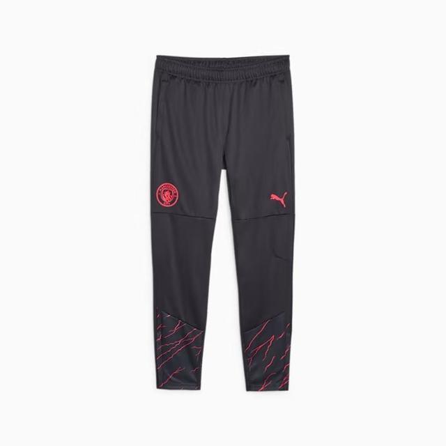 Manchester City Training Trousers - Dark Navy/sunset Glow - , size Large on Productcaster.