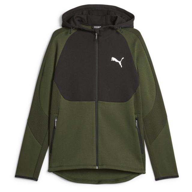 PUMA Hoodie Evostripe Full Zip - Green, size Small on Productcaster.