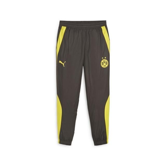 Dortmund Training Trousers Pre Match Woven - Black/cyber Yellow - , size Medium on Productcaster.