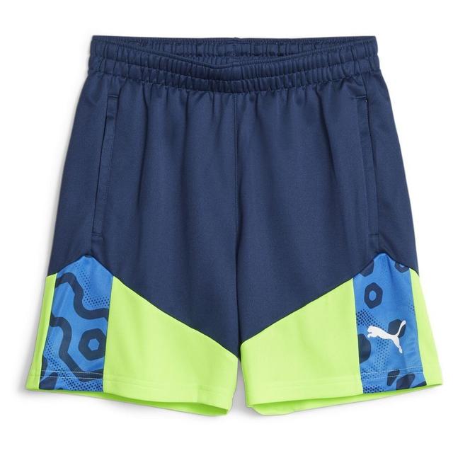 PUMA Training Shorts Individualcup Gear Up - Persian Blue/pro Green Kids, size XS/128 cm on Productcaster.