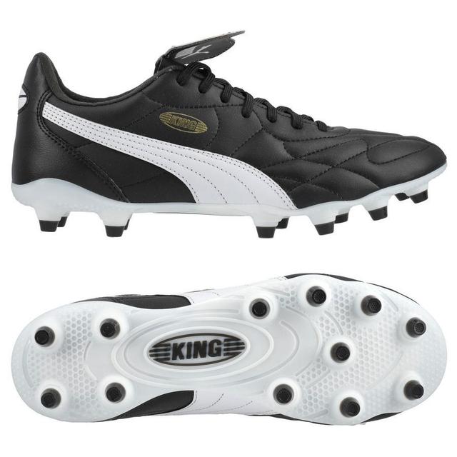 PUMA King Top Fg/ag - Black/white/PUMA Gold, size 39 on Productcaster.