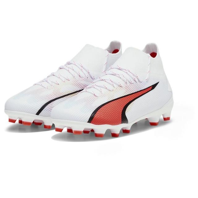 PUMA Ultra Pro Fg/ag Breakthrough - White/black/fire Orchid Kids, size 28 on Productcaster.