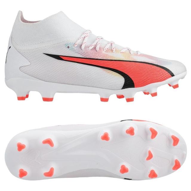 PUMA Ultra Pro Fg/ag Breakthrough - White/black/fire Orchid Kids, size 30 on Productcaster.