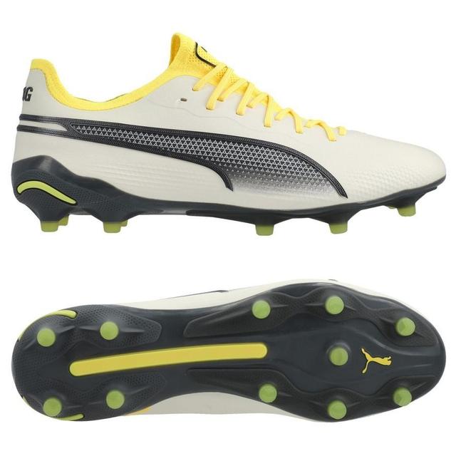 PUMA King Ultimate Fg/ag Voltage - Alpine Snow/asphalt/yellow Blaze Women, size 40 on Productcaster.