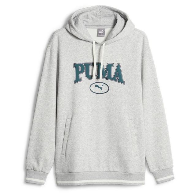 PUMA Hoodie Squad Fleece - Light Grey Heather, size Large on Productcaster.