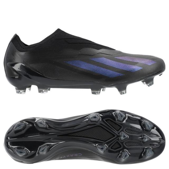 adidas X Crazyfast .1 Laceless Fg Nightstrike - Core Black, size 48 on Productcaster.