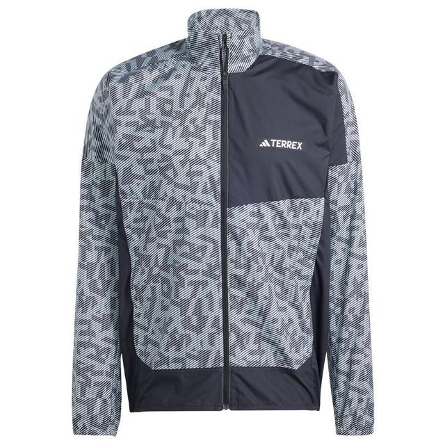 adidas Running Jacket Terrex Trail - Grey, size Small on Productcaster.