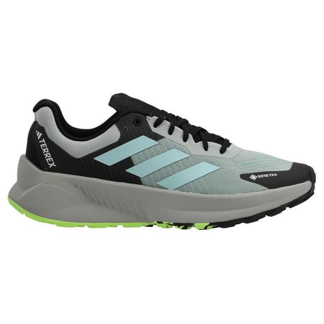 adidas Running Shoe Terrex Soulstride Flow Gore-tex - Silver Metallic/black/aqua Blue/lucid Lemon, size 45⅓ on Productcaster.