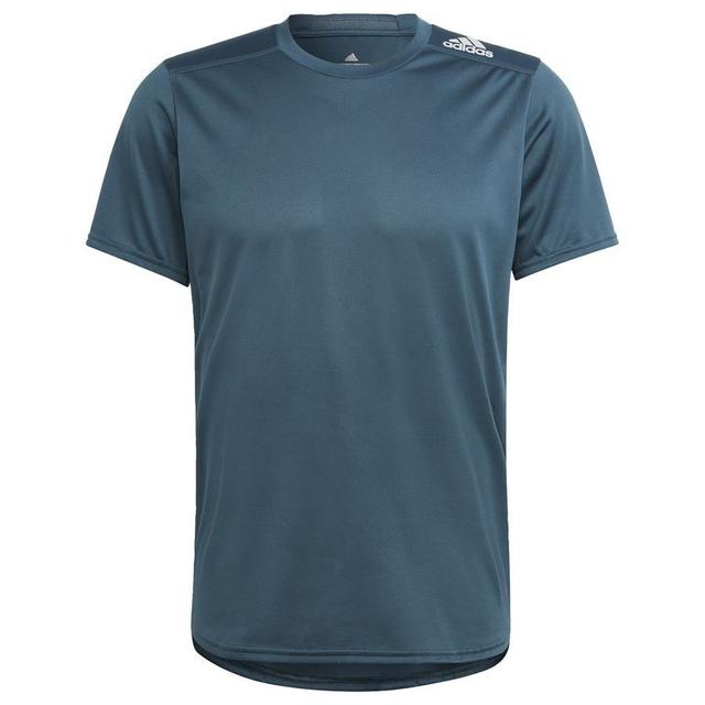 adidas Running T-shirt Designed 4 Running - Blue/reflect Silver, size Large on Productcaster.