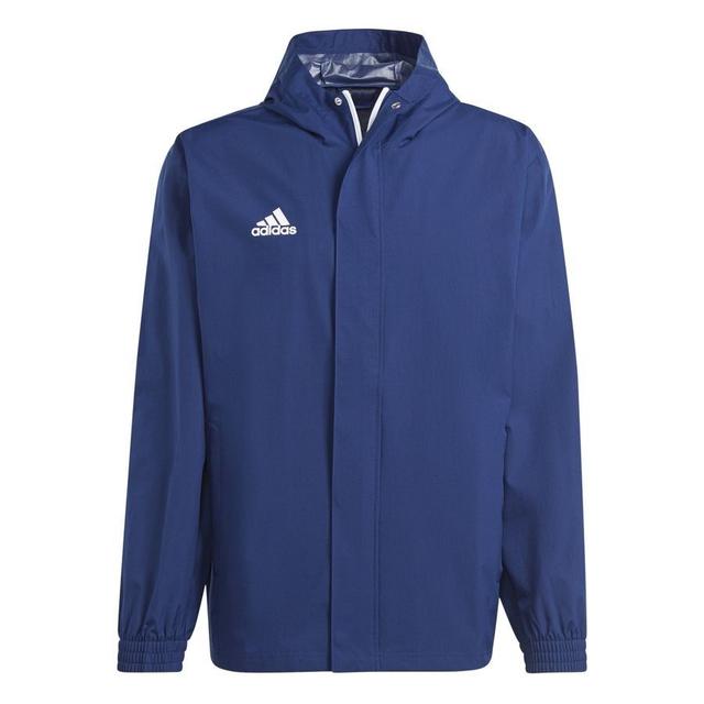 adidas Jacket All Weather Entrada 22 - Blue/white, size Large on Productcaster.