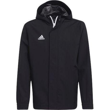 adidas Jacket All Weather Entrada 22 - Black/white Kids, size 152 cm on Productcaster.