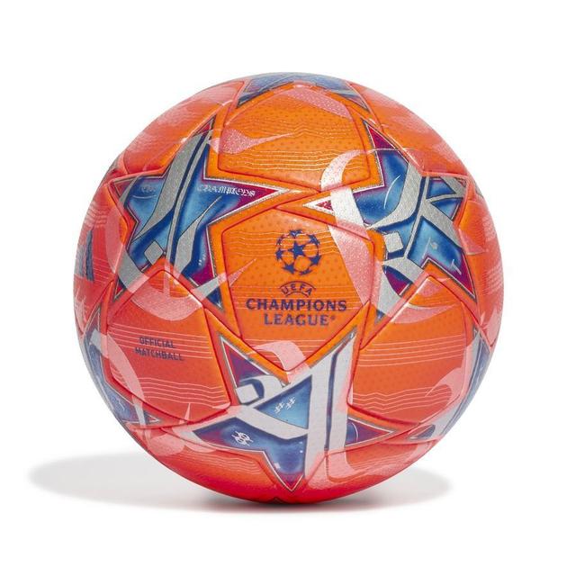 adidas Football Champions League 2023/24 Pro Winter - Solar Orange/silver Metallic/blue, size Ball SZ. 5 on Productcaster.