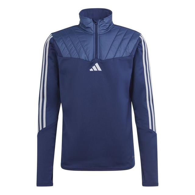 adidas Training Shirt Tiro 23 Club Winterized - Team Navy/halo Silver, size X-Small on Productcaster.