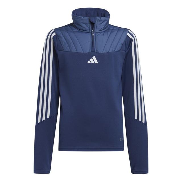 adidas Training Shirt Tiro 23 Club Winterized - Team Navy/halo Silver Kids, size 128 cm on Productcaster.