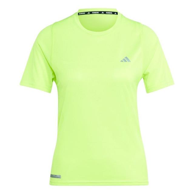 adidas Running T-shirt Ultimate - Lucid Lemon Women, size X-Small on Productcaster.