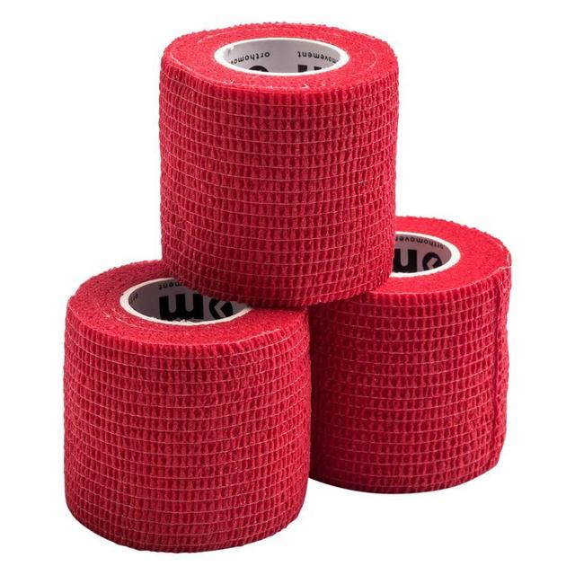 Ortho Movement Wrap Tape 5 Cm x 4,5 m 3-pack - Red, size One Size on Productcaster.