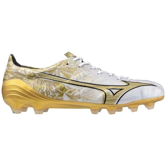 Mizuno Alpha Made In Japan Fg Prism Gold - White/gold/black Pre-order, size 44½ on Productcaster.