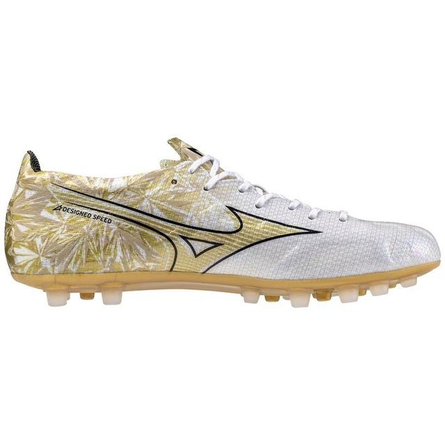 Mizuno Alpha Made in Japan AG Prism Gold - Weiß/Gold/Schwarz VORBESTELLUNG - Kunstrasen (AG), Größe 39 on Productcaster.