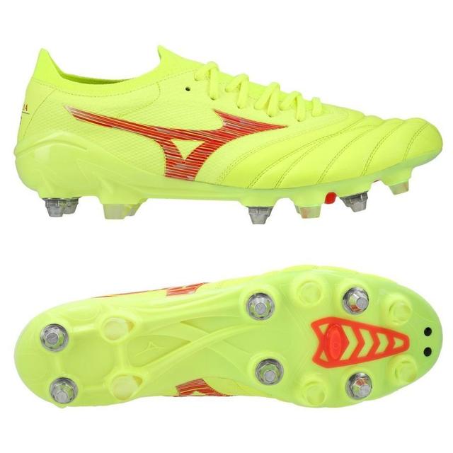 Mizuno Morelia Neo IV Beta Made in Japan SG Dyna - Gul/Rød - Soft Ground (SG), størrelse ['42 ½ on Productcaster.