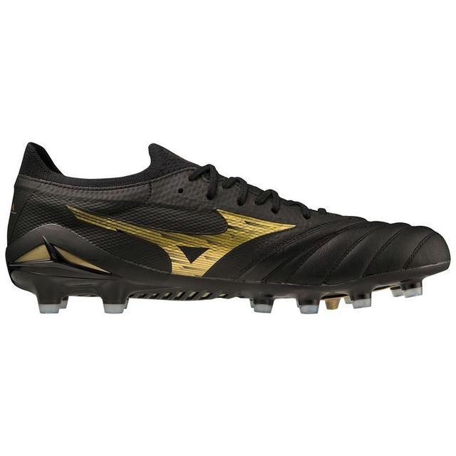 Mizuno Morelia Neo Iv Beta Elite Fg Aurum - Black/gold/black, size 39 on Productcaster.