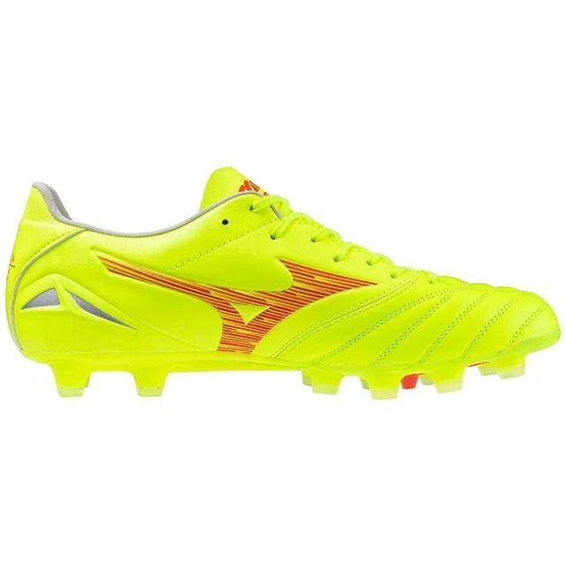 Mizuno Morelia Neo Iv Pro Fg Dyna - Safety Yellow/fiery Coral, size 45 on Productcaster.