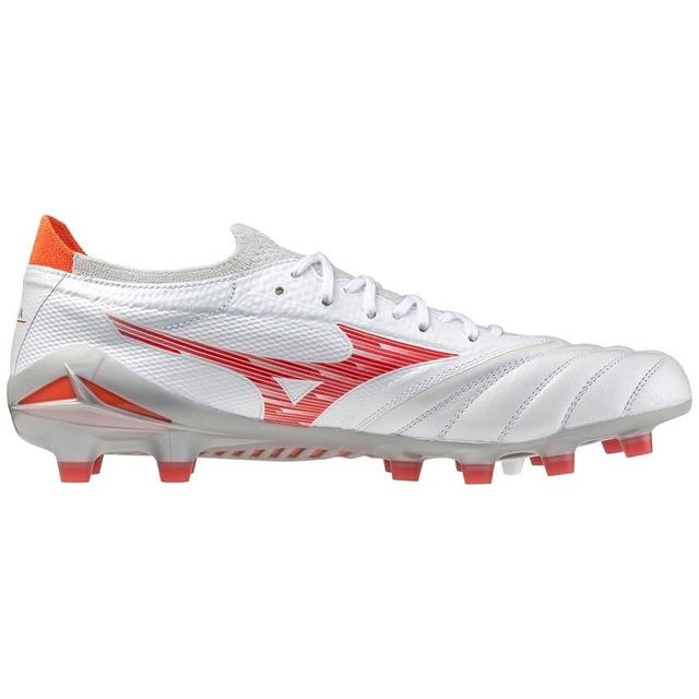 Mizuno Morelia Neo Iv Beta Elite Fg Charge - White/radiant Red Pre-order, size 47 on Productcaster.