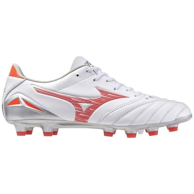 Mizuno Morelia Neo Iv Pro Fg Charge - White/radiant Red, size 44½ on Productcaster.