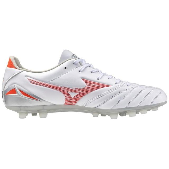 Mizuno Morelia Neo Iv Pro Ag Charge - White/radiant Red, size 39 on Productcaster.