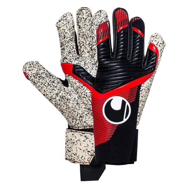 Uhlsport Goalkeeper Gloves Powerline Supergrip+ - Black/Red/White, size 12 on Productcaster.