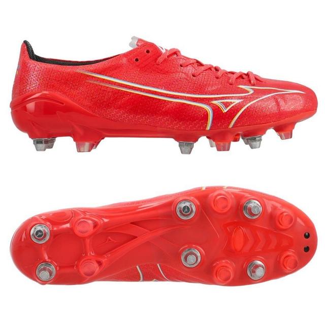 Mizuno Alpha Made In Japan Sg Release - Fiery Coral/white, size 38 on Productcaster.