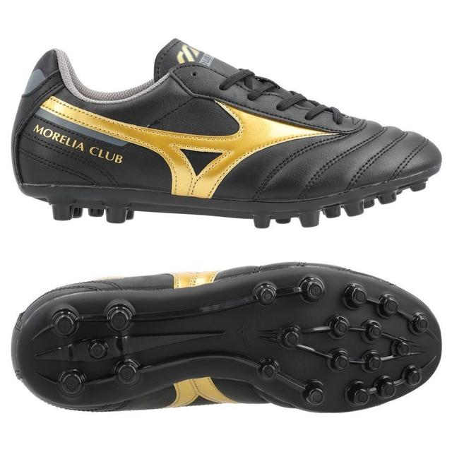 Mizuno Morelia II Club AG Aurum - Svart/Guld/Grå Barn - Gräs (FG), storlek 37 on Productcaster.