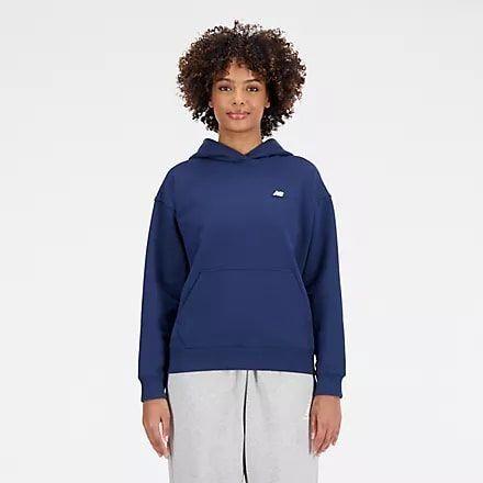 New Balance Hoodie Athletics French Terry - Navy Woman, size Small on Productcaster.