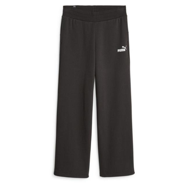 ESS+ Straight Leg Small Logo Pants FL PUMA Black, size Large on Productcaster.