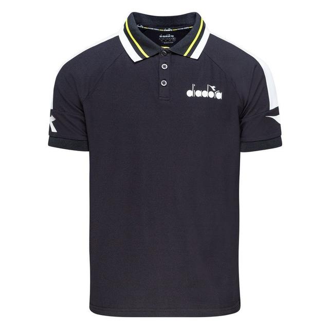 Diadora Polo Icon - Black/white, size 3XL on Productcaster.