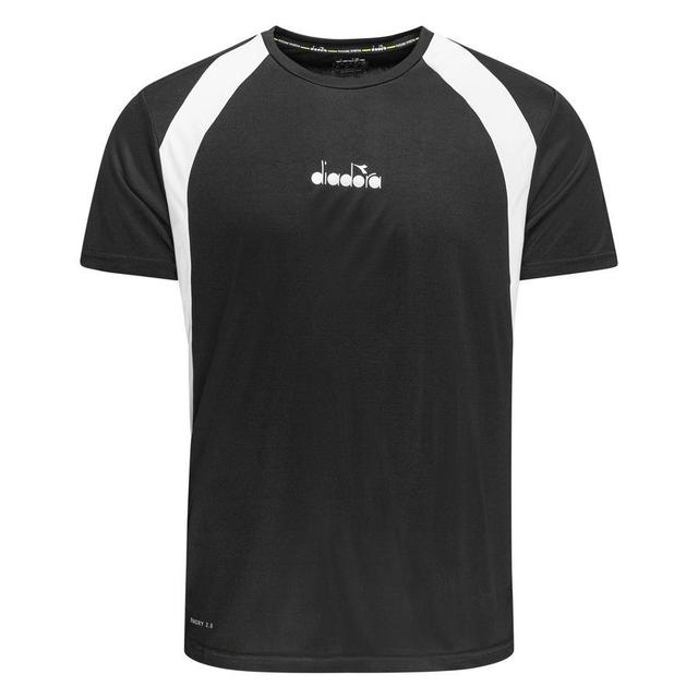 Diadora Training T-shirt - Black/white, size Small on Productcaster.