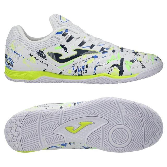 Joma Maxima In - White/lemon Fluor - Indoor (Ic), size 42 on Productcaster.