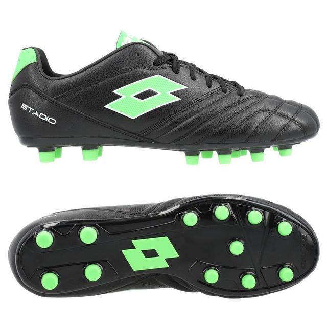 Lotto Stadio 300 Iii 50 Fg - Black/spring Green, size 41 on Productcaster.