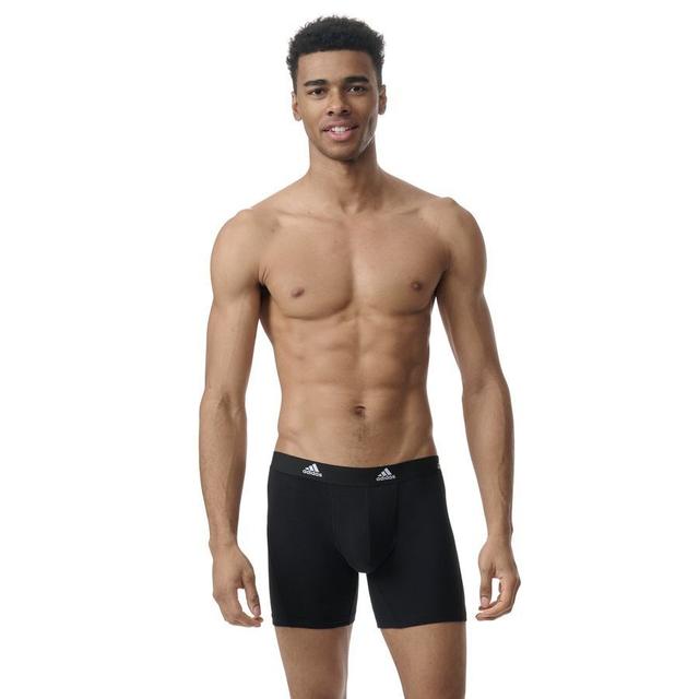 adidas Boxer Shorts Brief 3-pack - Black, size Small on Productcaster.