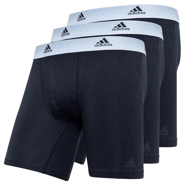 adidas Boxer Shorts Brief 3-pack - Black/white, size Small on Productcaster.