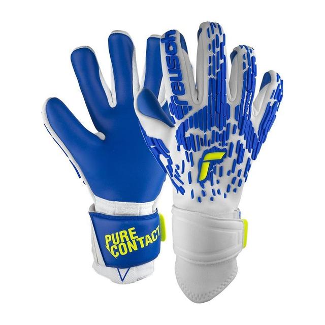 Reusch Goalkeeper Gloves Pure Contact Freegel Duo Blue Capsula - White/deep Blue, size 9 on Productcaster.