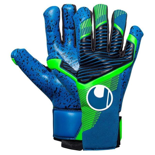 Uhlsport Goalkeeper Gloves Aquagrip Hn - Pacific Blue/fluo Green/white, size 8½ on Productcaster.