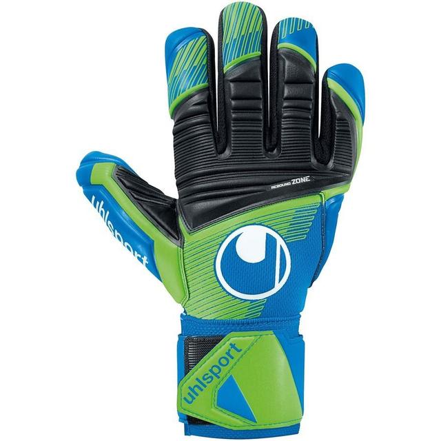 Uhlsport Goalkeeper Gloves Aquasoft Hn - Pacific Blue/fluo Green/white, size 9 on Productcaster.