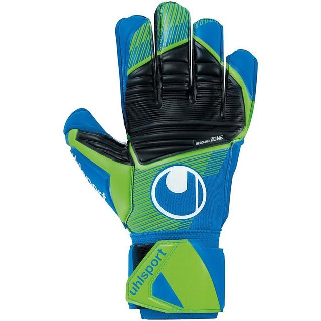 Uhlsport Goalkeeper Gloves Aquasoft - Pacific Blue/fluo Green/white, size 9½ on Productcaster.