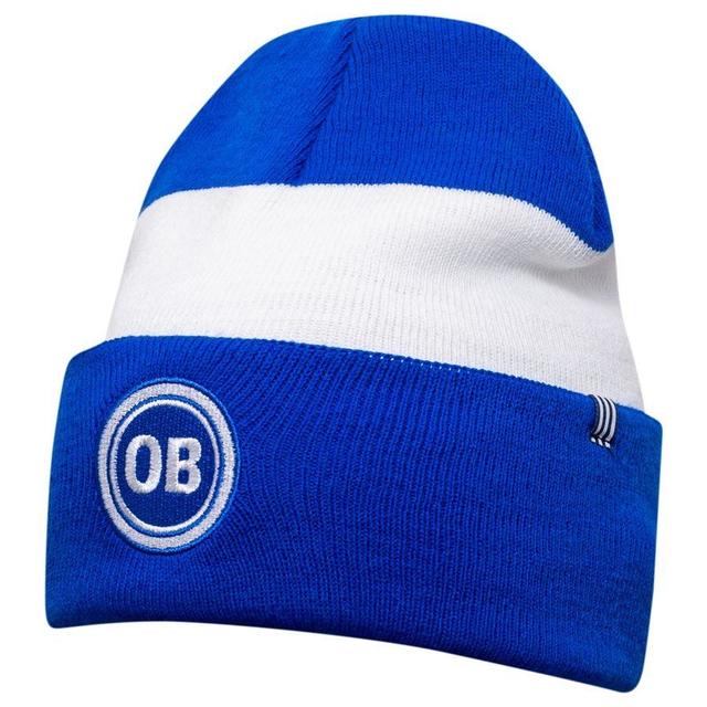 Odense Boldklub Beanie Bronx - Blue/white - , size One Size on Productcaster.