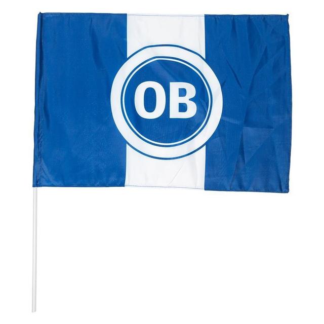 Odense Boldklub Mini Flag 35x50cm - Blå/Hvid - OB, størrelse One Size on Productcaster.